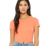 Women’s Poly-Cotton Short Sleeve Crop T-Shirt