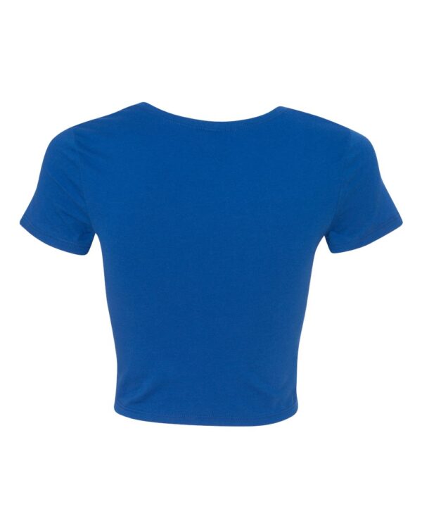 Royal Black high Women’s Poly-Cotton Short Sleeve Crop