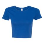 BELLA + CANVAS; Women’s Poly-Cotton Short Sleeve Crop T-Shirt