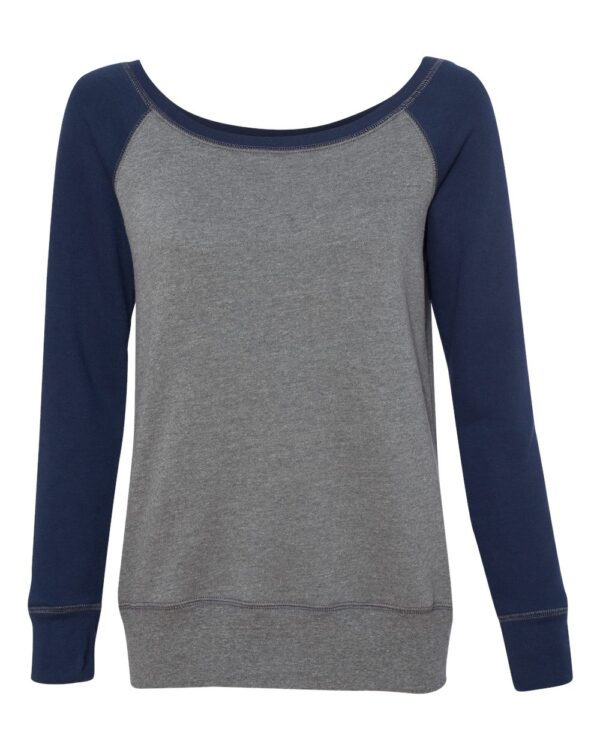 Deep Heather Women’s Sponge Fleece Wide Neck Sweatshirt