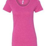 berry Triblend Front High Women’s Short Sleeve Triblend T-Shirt