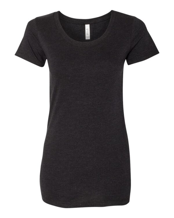 Black Heather Front High Women’s Short Sleeve Triblend T-Shirt
