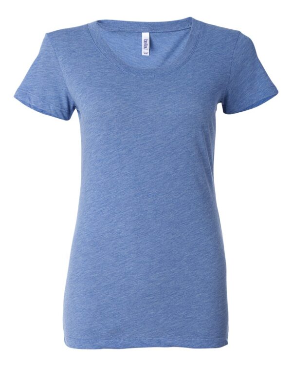 Blue Triblend Front High Women’s Short Sleeve Triblend T-Shirt
