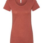 Clay Triblend Front High Women’s Short Sleeve Triblend T-Shirt