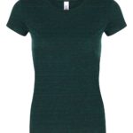 Emerald Triblend Front High Women’s Short Sleeve Triblend T-Shirt