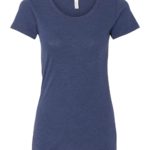 Navy Triblend Front High Women’s Short Sleeve Triblend T-Shirt