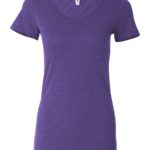Purple Triblend Front High Women’s Short Sleeve Triblend T-Shirt