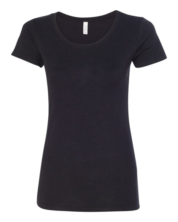 Black Triblend Front High Women’s Short Sleeve Triblend T-Shirt
