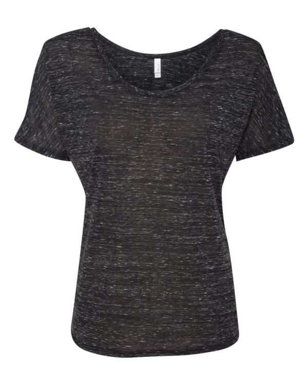 Black Marble Front High Women’s Slouchy Tee