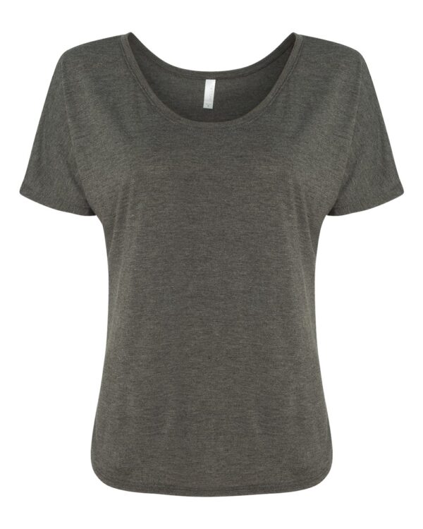 Dark Grey Heather Front High Women’s Slouchy Tee