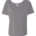 Deep heather Front High Women’s Slouchy Tee