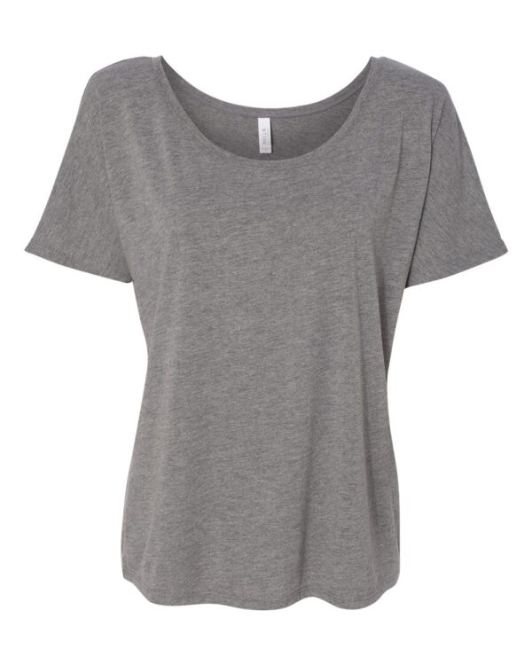 Grey triblend Front High Women’s Slouchy Tee