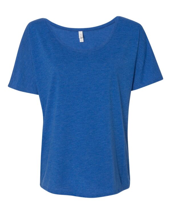True Royal triblend Front High Women’s Slouchy Tee