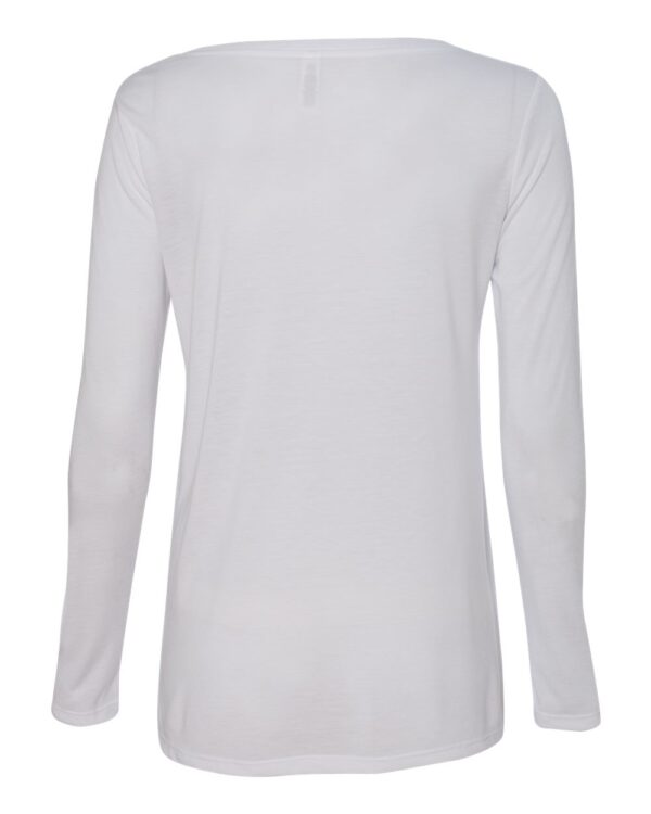 BELLA + CANVAS Women’s Flowy Long Sleeve V-Neck T-Shirt