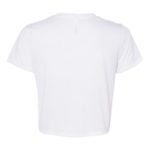 White Back high Women’s Flowy Cropped T-Shirt