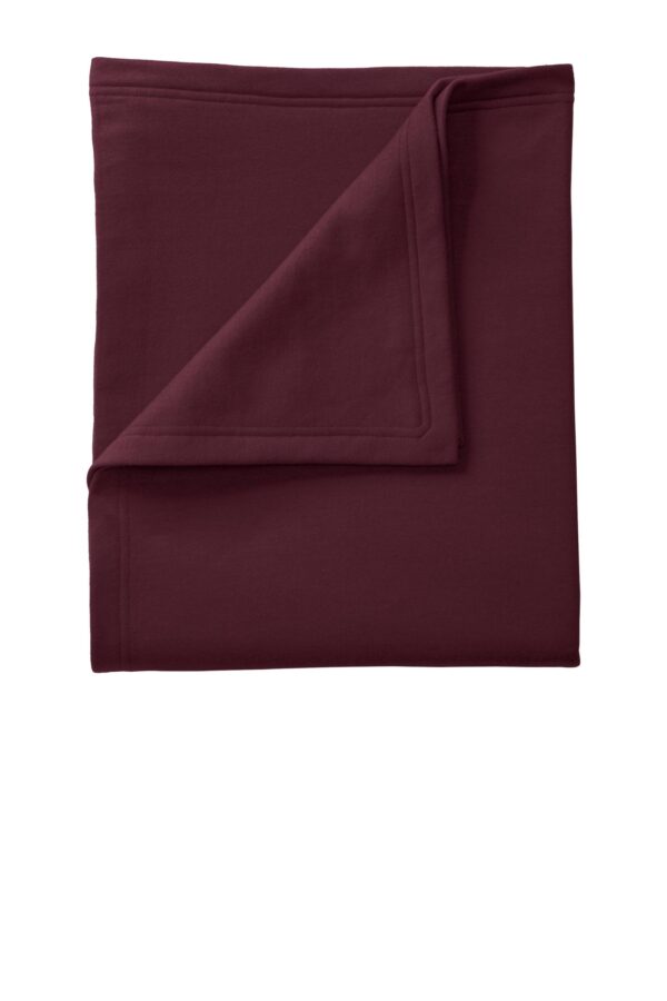 Maroon front Core Fleece Sweatshirt Blanket