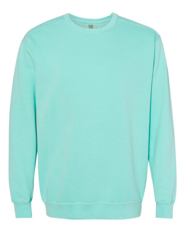 Chalky Mint Front High Garment-Dyed Sweatshirt