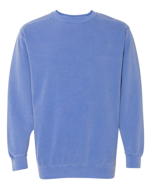Blue Front High Garment-Dyed Sweatshirt