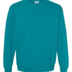 Topaz Blue Front High Garment-Dyed Sweatshirt
