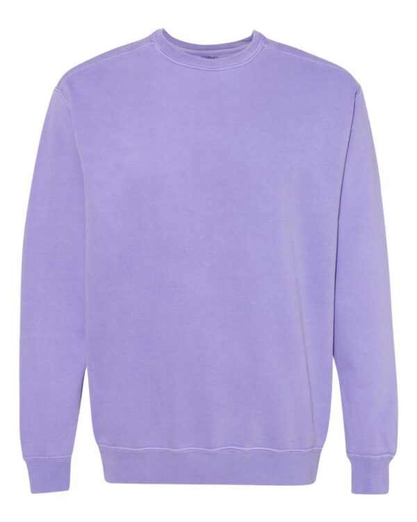 Violet Front High Garment-Dyed Sweatshirt