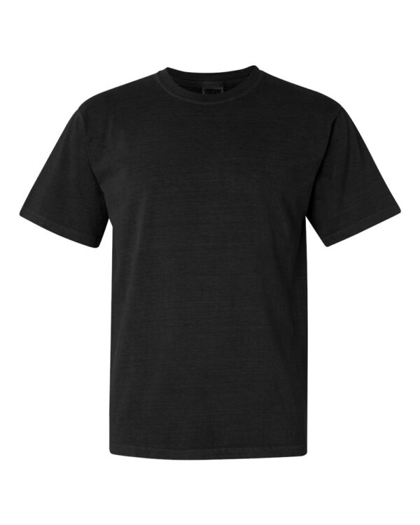 Black Front High Garment-Dyed Heavyweight T-Shirt