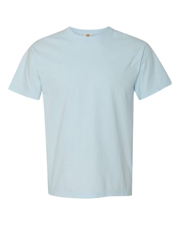 Chambray Front High Garment-Dyed Heavyweight T-Shirt