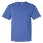 Flo Blue Front High Garment-Dyed Heavyweight T-Shirt