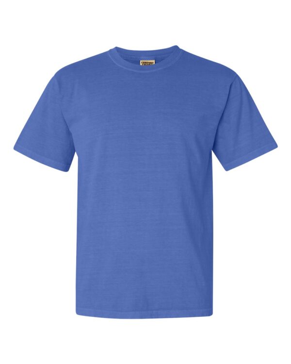 Flo Blue Front High Garment-Dyed Heavyweight T-Shirt