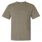 Khaki Front High Garment-Dyed Heavyweight T-Shirt