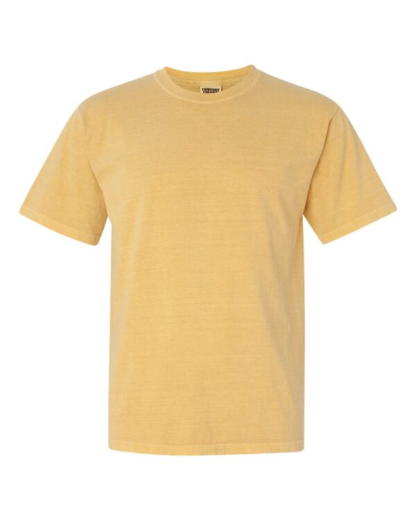 Mustard Front High Garment-Dyed Heavyweight T-Shirt