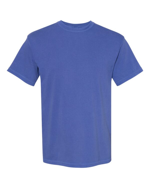 Neon Blue Front High Garment-Dyed Heavyweight T-Shirt