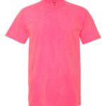 Neon Pink Front High Garment-Dyed Heavyweight T-Shirt