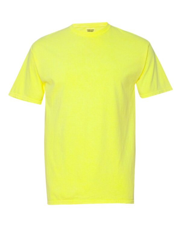 Neon yellow Front High Garment-Dyed Heavyweight T-Shirt