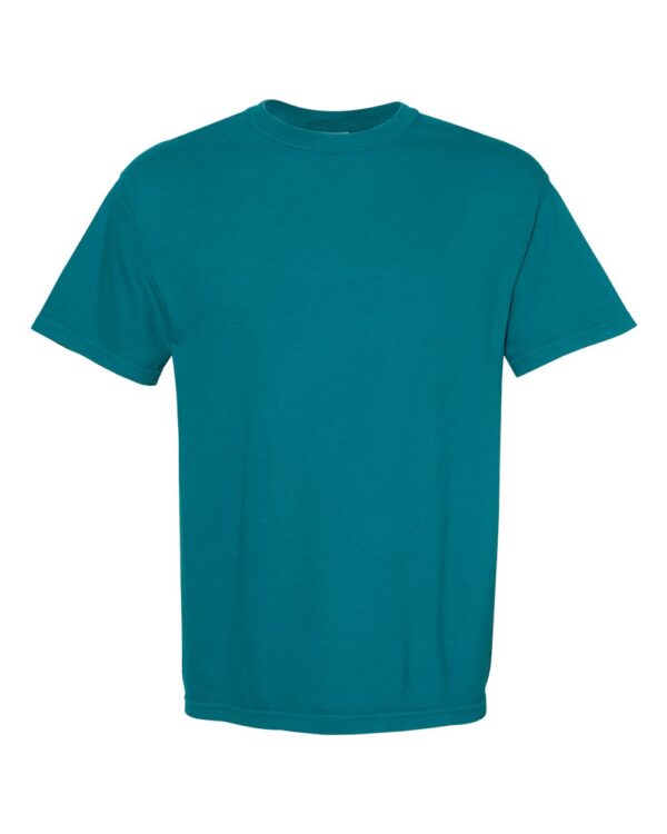 Topaz Blue Front High Garment-Dyed Heavyweight T-Shirt