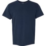 True navy Front High Garment-Dyed Heavyweight T-Shirt