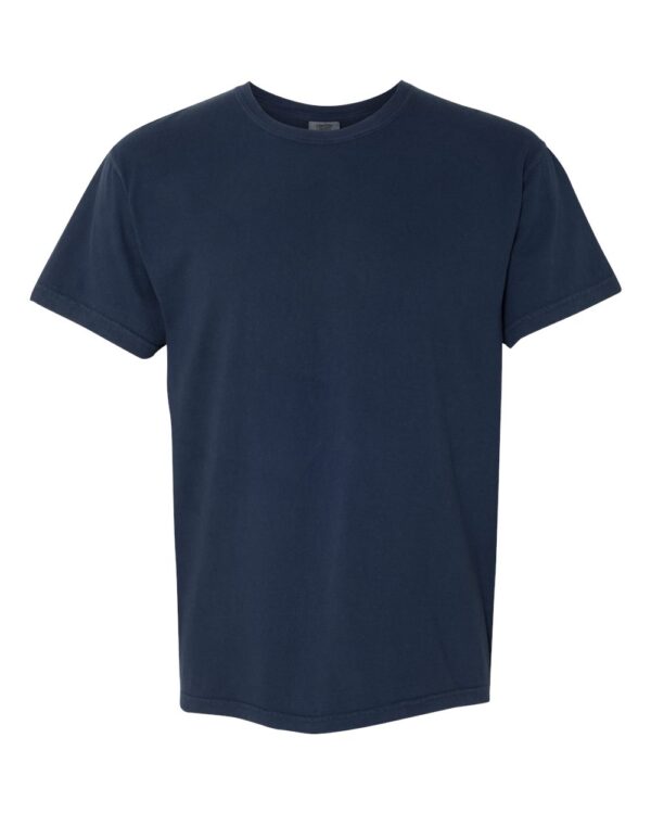 True navy Front High Garment-Dyed Heavyweight T-Shirt