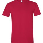 Cherry Red Front High Gildan Softstyle T-Shirt
