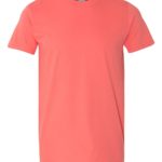 Coral Silk Front High Gildan Softstyle T-Shirt