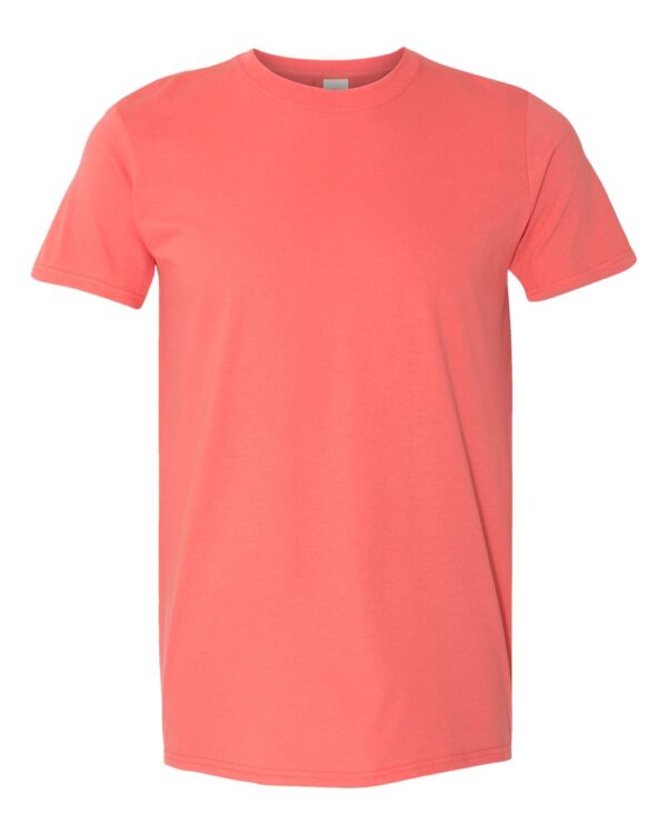 Coral Silk Front High Gildan Softstyle T-Shirt