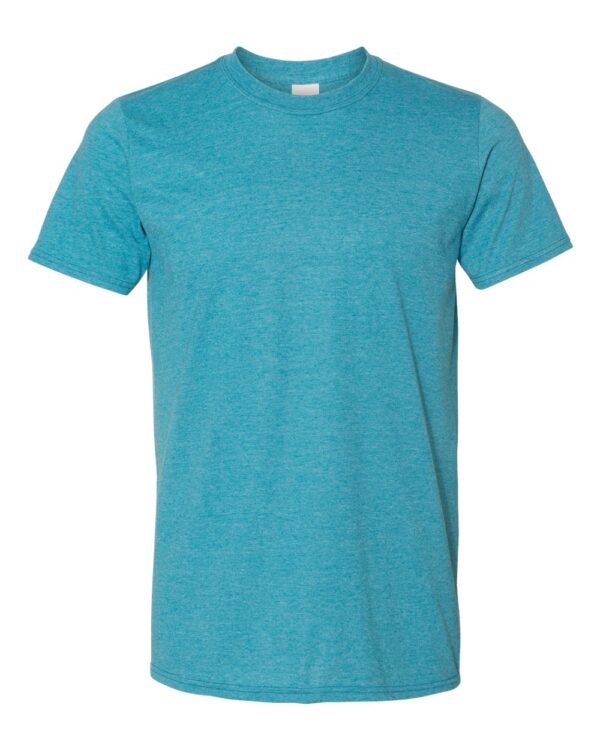 Heather galapagos Blue Front High Gildan Softstyle T-Shirt