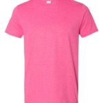 Heather Heliconia Front High Gildan Softstyle T-Shirt