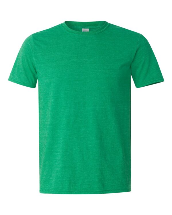 Heather Irish Green Front High Gildan Softstyle T-Shirt