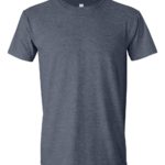Heather navy Front High Gildan Softstyle T-Shirt