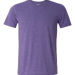 Heather Purple Front High Gildan Softstyle T-Shirt