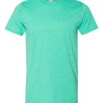 Glidan Softstyle Heather Seafoam Front High tshirts