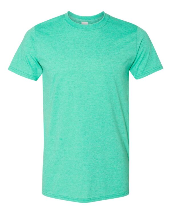 Glidan Softstyle Heather Seafoam Front High tshirts