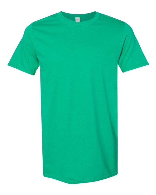Kelly Green Front High Gildan Softstyle T-Shirt