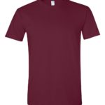 Maroon Front High Gildan Softstyle T-Shirt