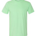 Mint Green Front High Gildan Softstyle T-Shirt