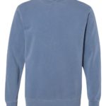 Pigment Slate Blue front High Independent; Heavyweight Pigment-Dyed Sweatshirt